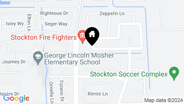 Map of 3612 Jagger Lane, Stockton CA, 95212