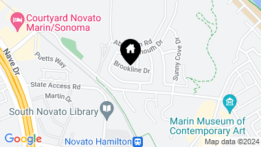 Map of 31 Brookline Drive, Novato CA, 94949