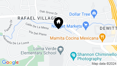 Map of 419 Calle De La Mesa, Novato CA, 94949