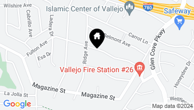 Map of 1133 Fulton Ave, Vallejo CA, 94591