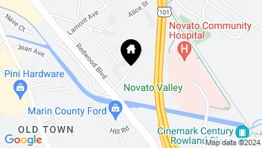 Map of Landing Ct, Novato CA, 94945