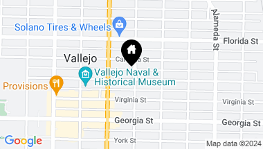 Map of 1001 Sutter St, Vallejo CA, 94590