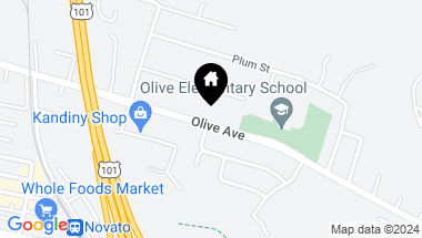 Map of 642 Olive Avenue, Novato CA, 94945