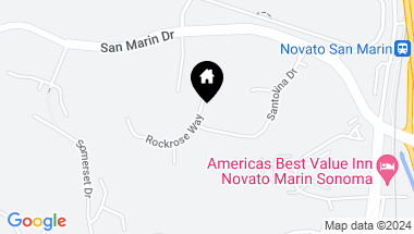 Map of 75 Rockrose Way, Novato CA, 94945