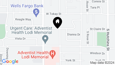 Map of 811 S Fairmont Avenue, Lodi CA, 95240