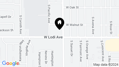 Map of 1301 W Avenue, Lodi CA, 95242