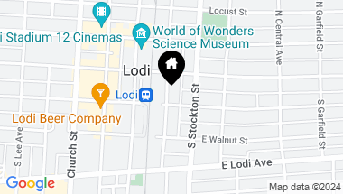 Map of 22 S Main Street, Lodi CA, 95240