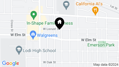 Map of 115 N Orange Avenue, Lodi CA, 95240