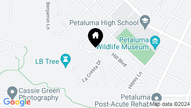 Map of 14 La Cresta Drive, Petaluma CA, 94952