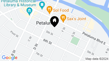 Map of 411 E Street, Petaluma CA, 94952