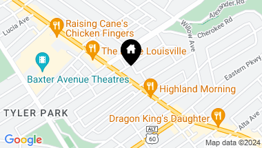 Map of 1361 Bardstown Road Rd, Louisville KY, 40204