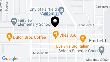 Map of 1010 Empire St, Fairfield CA, 94533