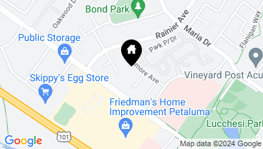 Map of 205 Rushmore Ave, Petaluma CA, 94954