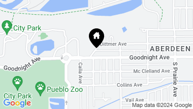 Map of 650 Dittmer Ave, Pueblo CO, 81005