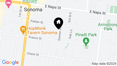 Map of 651 Donner Ave, Sonoma CA, 95476