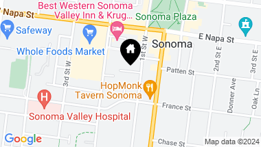 Map of 641 1st St W, Sonoma CA, 95476
