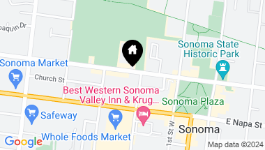 Map of 217-219 W Spain St, Sonoma CA, 95476