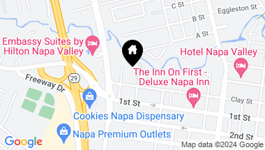 Map of 1152 Walnut Street, Napa CA, 94559