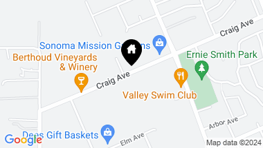 Map of 1050 Craig Ave, Sonoma CA, 95476