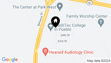 Map of TBD Parker Blvd # 5, Pueblo CO, 81003