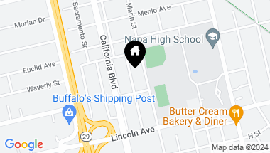 Map of 2540 Pacific St, Napa CA, 94558