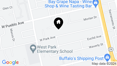 Map of 2178 W Park Ave, Napa CA, 94558
