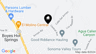 Map of 715 Arroyo Rd, Sonoma CA, 95476