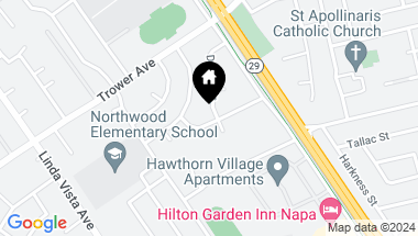 Map of 3901 Dunhill Street, Napa CA, 94558