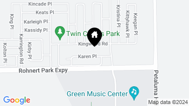 Map of 2128 Karen Pl, Rohnert Park CA, 94928