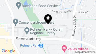 Map of 624 Racquet Club Cir, Rohnert Park CA, 94928