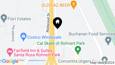 Map of 5830 Commerce Blvd, Rohnert Park CA, 94928