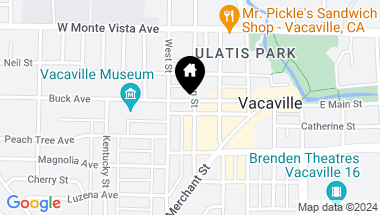 Map of 124 Main St, Vacaville CA, 95688