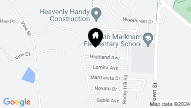 Map of 160 Highland Avenue, Vacaville CA, 95688