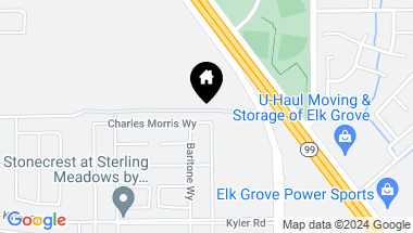 Map of 10317 Charles Morris Way, Elk Grove CA, 95757