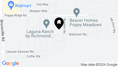 Map of 8005 Belfry Way, Elk Grove CA, 95757