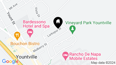 Map of 1885 Larkspur St, Yountville CA, 94599
