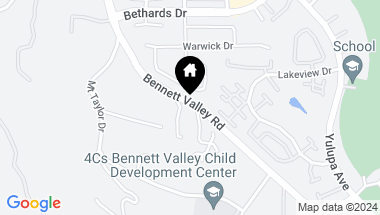 Map of 4460 Bennett Valley Rd, Santa Rosa CA, 95404