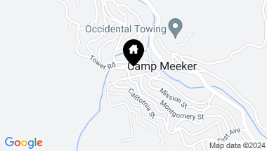 Map of 96 Market St, Camp Meeker CA, 95419