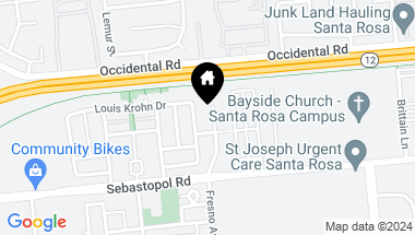 Map of 741 Fresno Ave, Santa Rosa CA, 95407