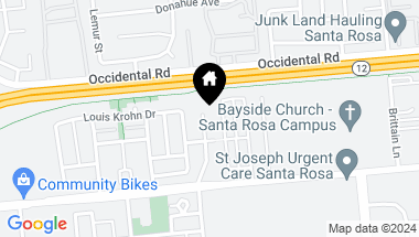 Map of 728 Fresno Avenue, Santa Rosa CA, 95407