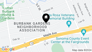 Map of 455 S E St, Santa Rosa CA, 95404