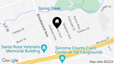 Map of 609 Corlano Ave, Santa Rosa CA, 95404