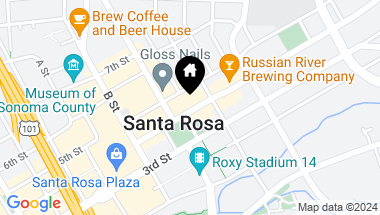 Map of 623 4th St, Santa Rosa CA, 95404
