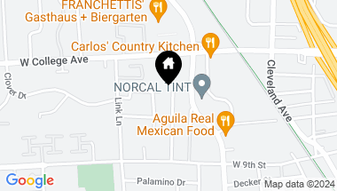 Map of 965 Kingwood St, Santa Rosa CA, 95401