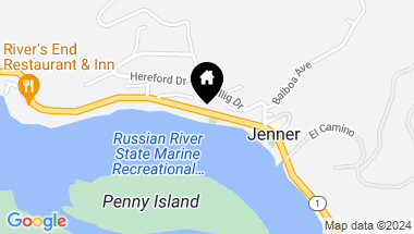 Map of 10609 Highway 1, Jenner CA, 95450