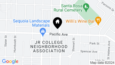 Map of 1179 Pacific Ave, Santa Rosa CA, 95404