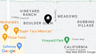 Map of 9045 Robbins Road, Sacramento CA, 95829