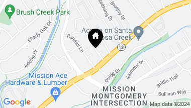 Map of 921 Prospect Ave, Santa Rosa CA, 95409