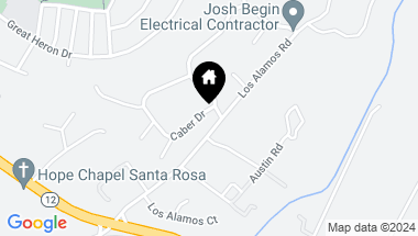 Map of 590 Caber Dr, Santa Rosa CA, 95409