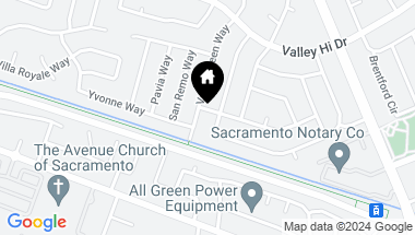 Map of 5676 Valley Vale Way, Sacramento CA, 95823